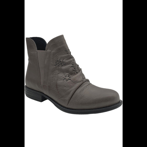 Miz Mooz Leather Wide Width Ankle Boots Limit Graphite - Medium - Picture 4 of 4